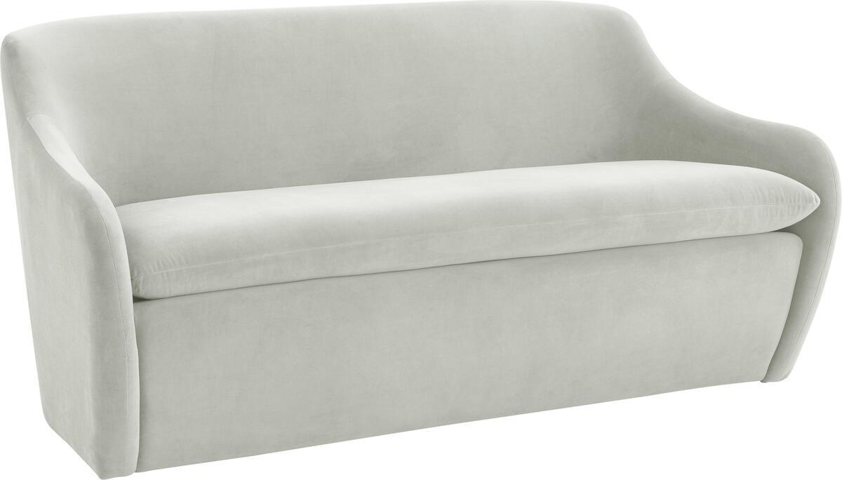 Tov Furniture Loveseats - Cellia Light Grey Velvet Loveseat