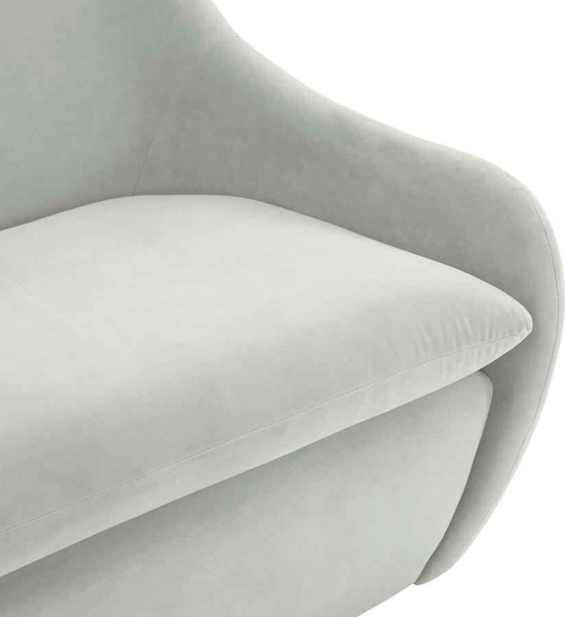 Tov Furniture Loveseats - Cellia Light Grey Velvet Loveseat