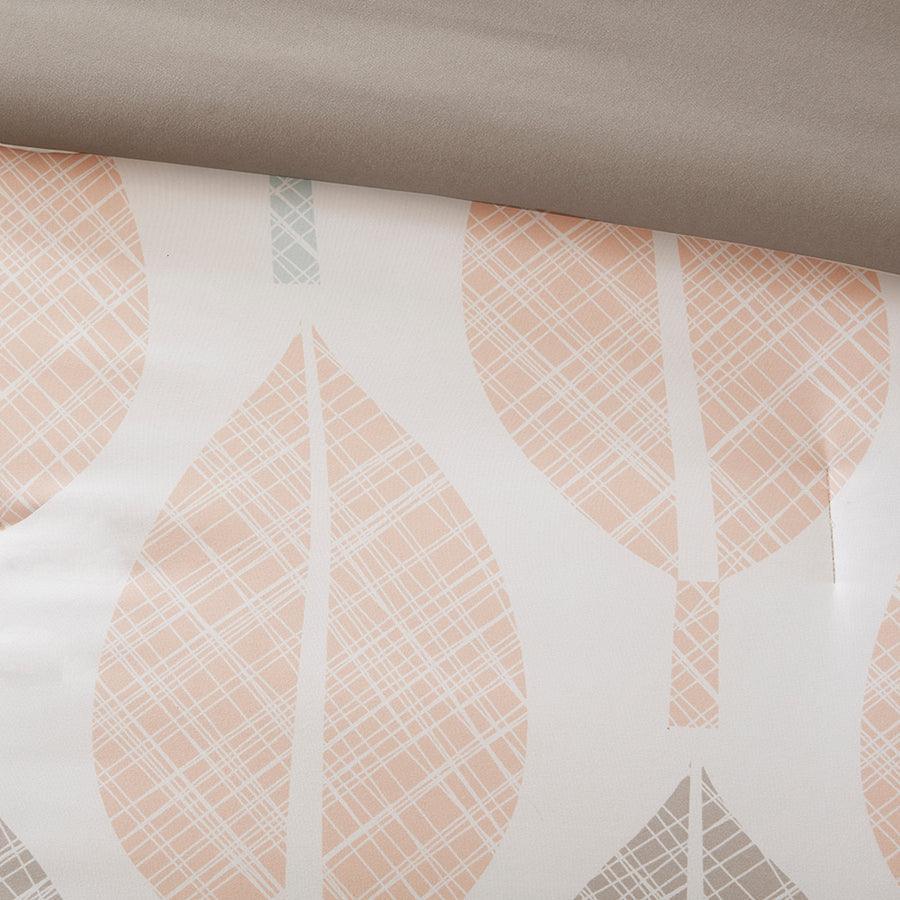 Olliix.com Comforters & Blankets - Central Global Inspired Park Complete Comforter and Cotton Sheet Set Coral | Green Cal King