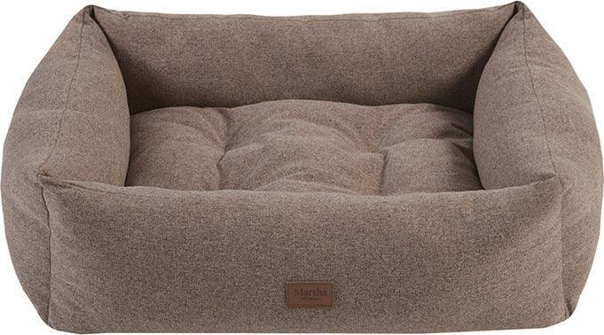 Olliix.com Dog Beds - Charlie 4-Sided Bolster with Ortho Base and Removable Cover Brown