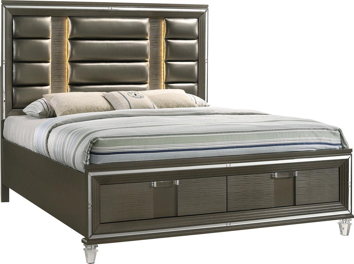 Elements Beds - Charlotte 2-Drawer King Storage Bed Copper