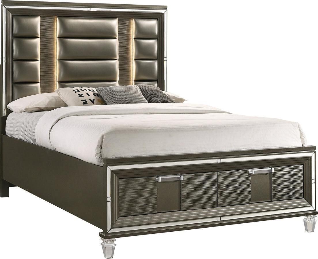 Elements Beds - Charlotte 2-Drawer Queen Storage Bed Copper