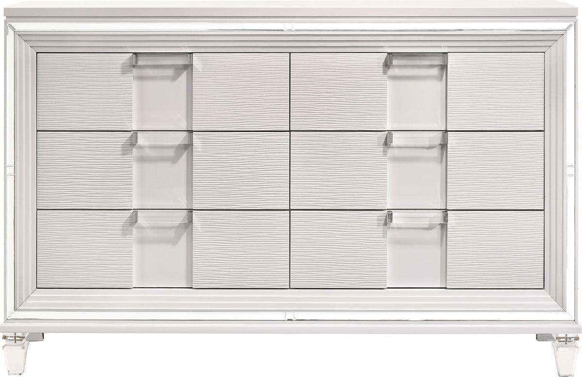 Elements Dressers - Charlotte 6-Drawer Dresser in White