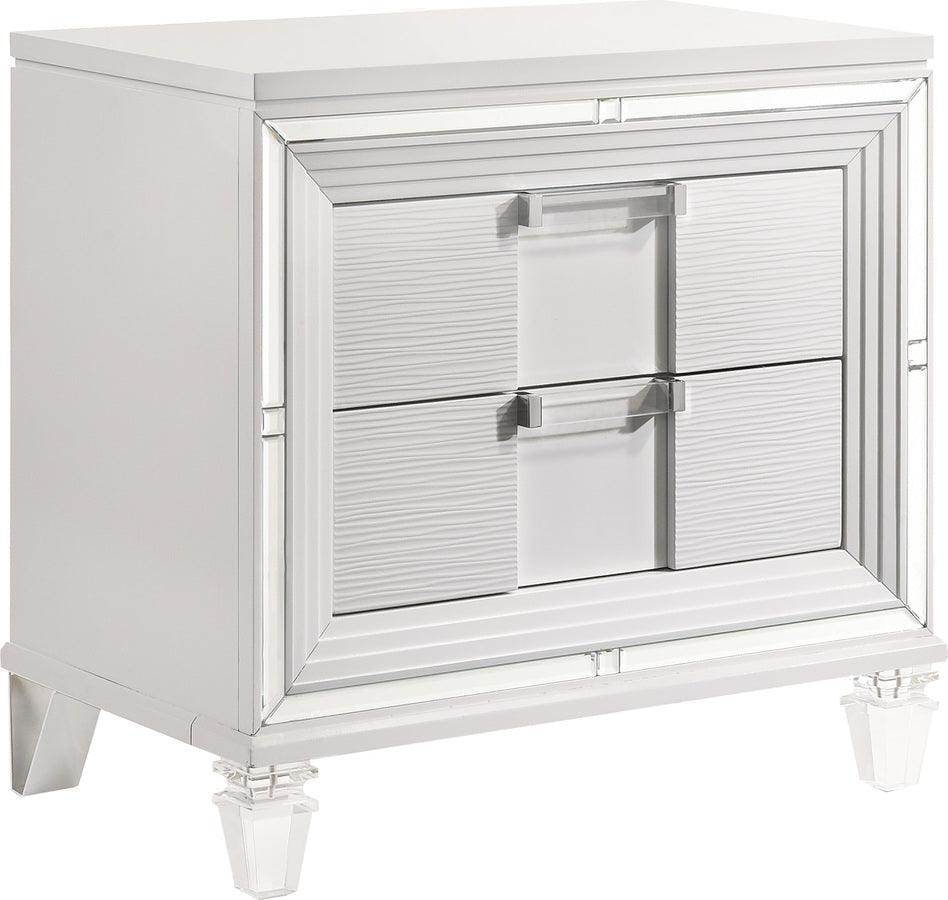 Elements Bedroom Sets - Charlotte Queen Storage 3 Piece Bedroom Set in White