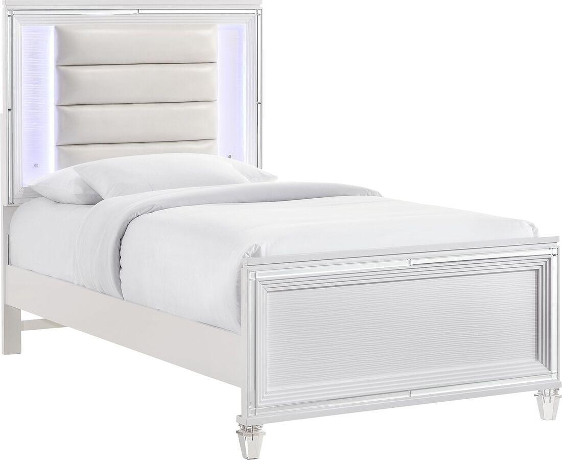 Elements Beds - Charlotte Youth Twin Platform Bed in White
