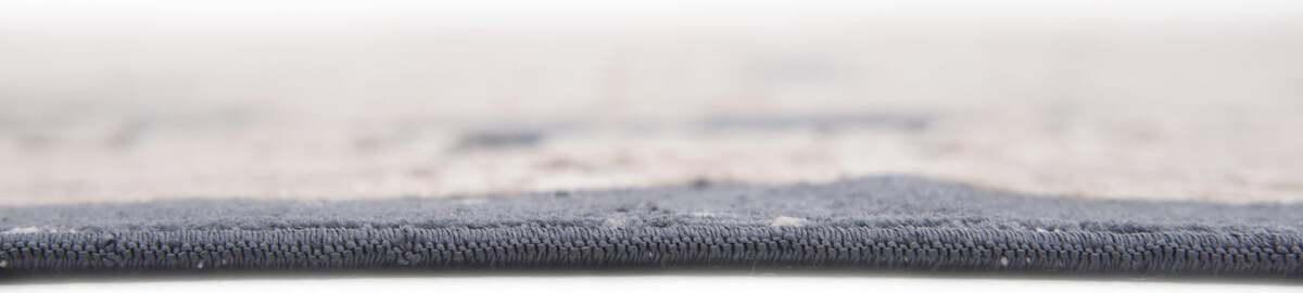 Unique Loom Indoor Rugs - Chateau Border 10x14 Beige & Navy Blue
