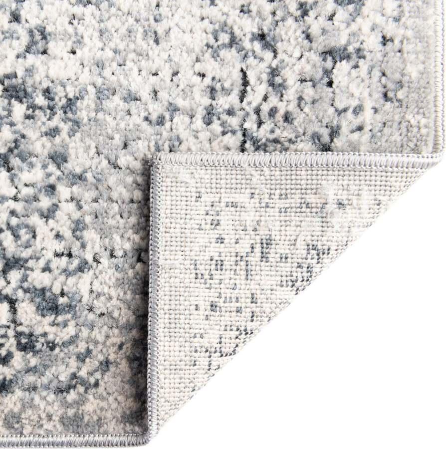 Unique Loom Indoor Rugs - Chateau Border 10x14 Navy Blue & Beige