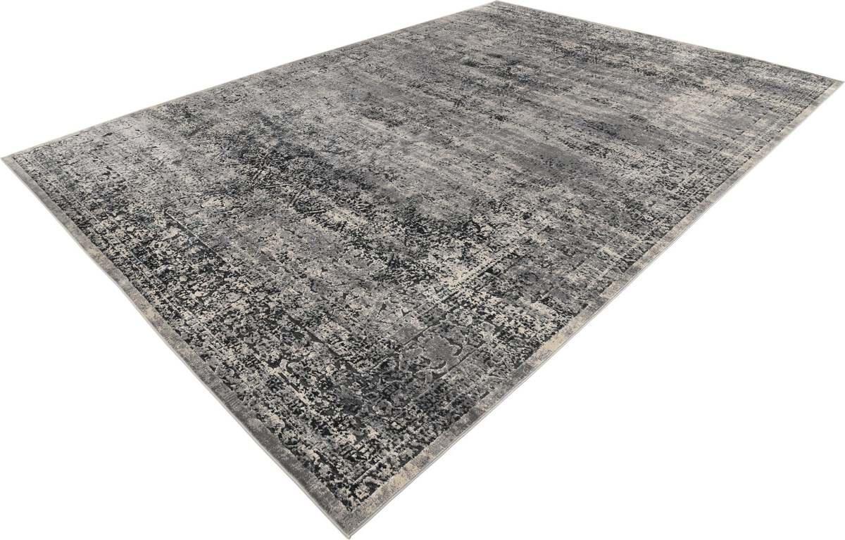 Unique Loom Indoor Rugs - Chateau Border 10x14 Navy Blue & Beige