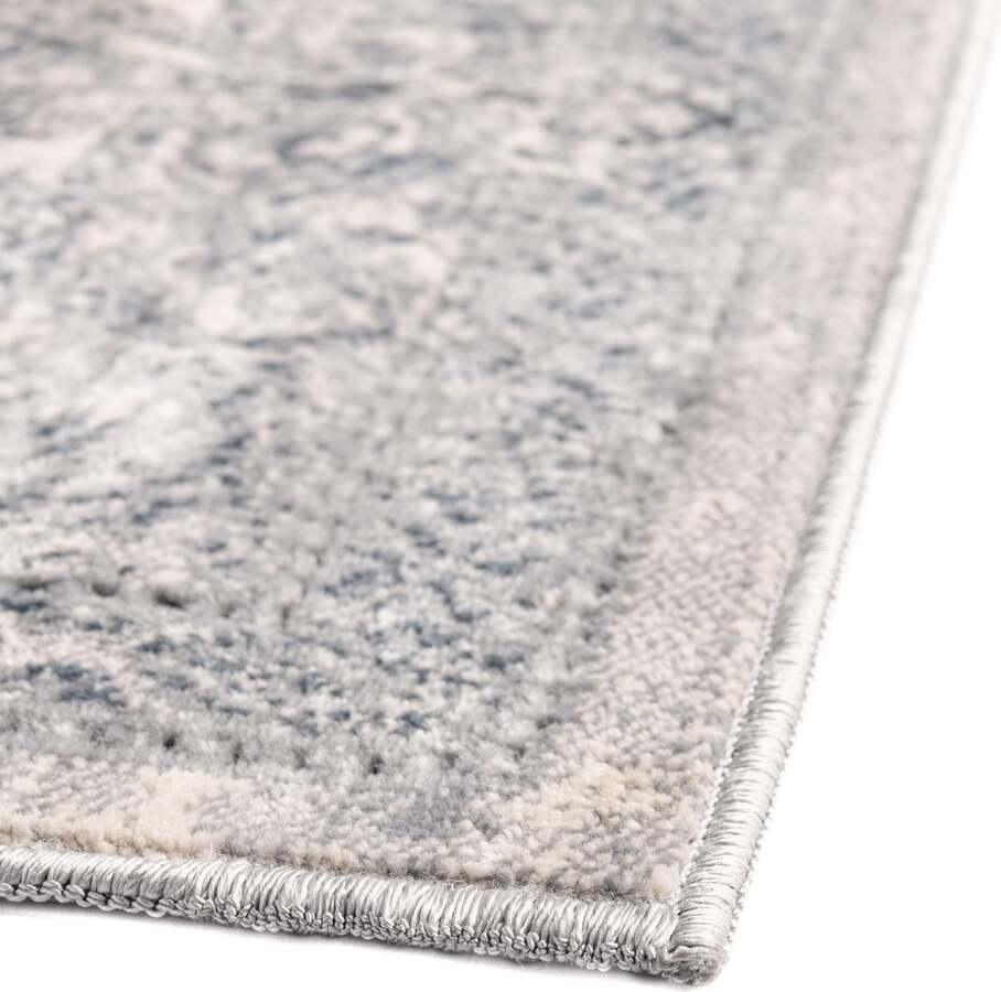 Unique Loom Indoor Rugs - Chateau Traditional 10x14 Rectangular Rug Navy Blue