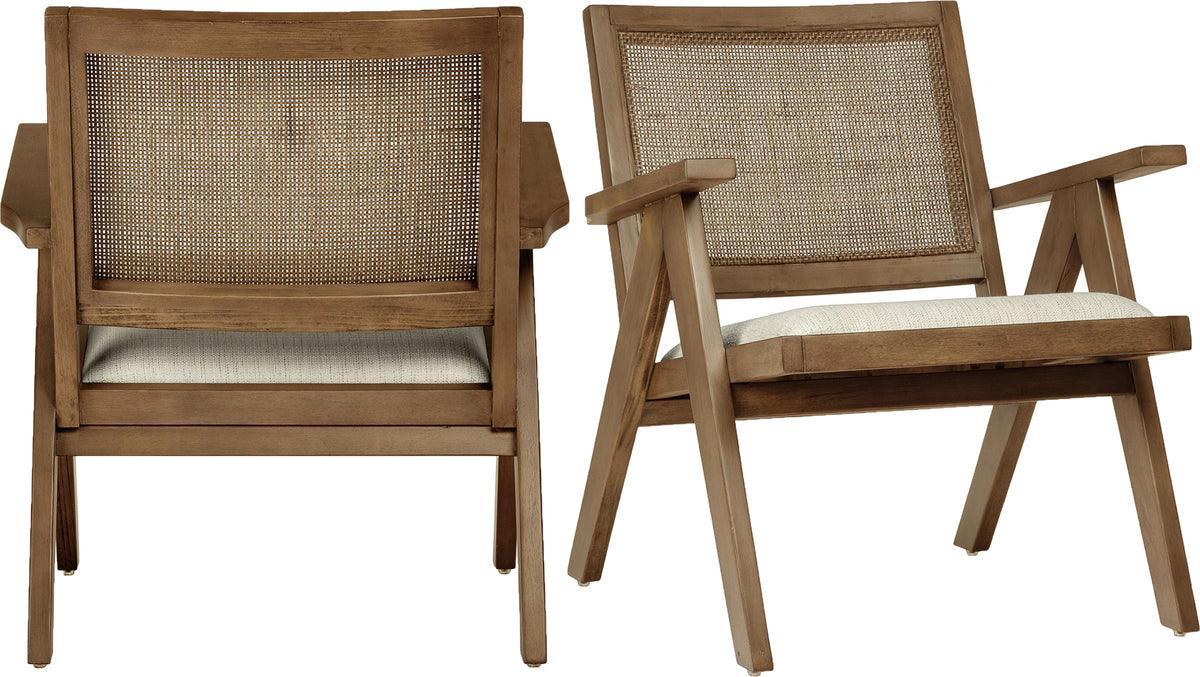 Elements Accent Chairs - Chaucer Lounge Chair in Brown
