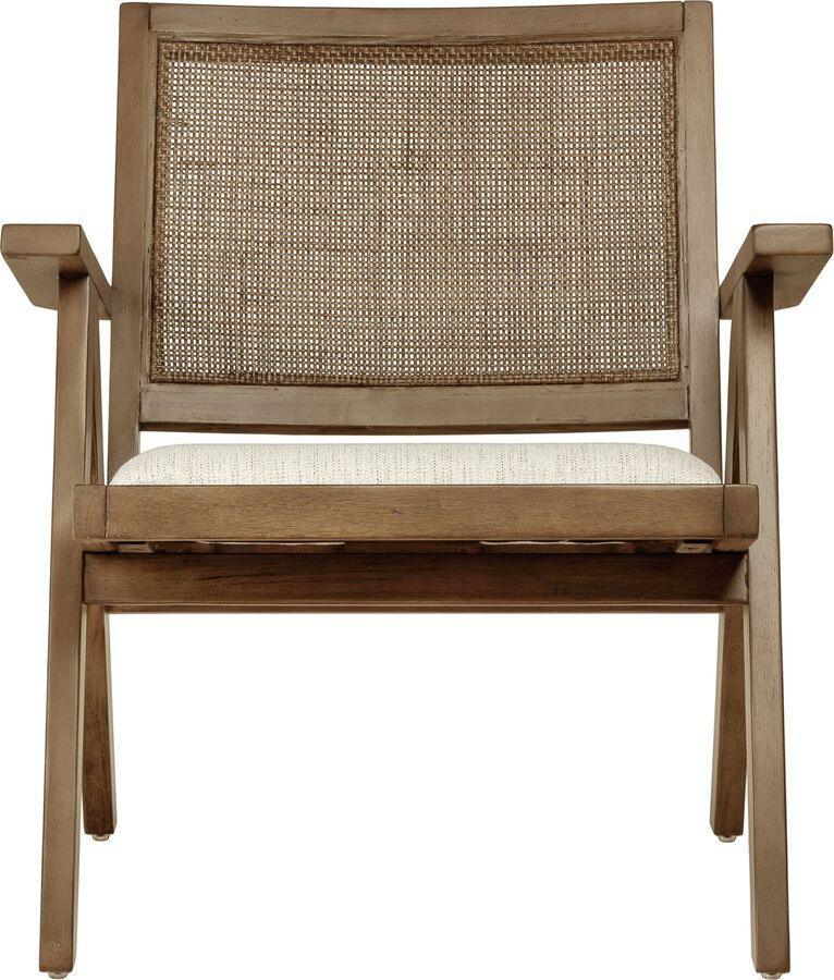 Elements Accent Chairs - Chaucer Lounge Chair in Brown