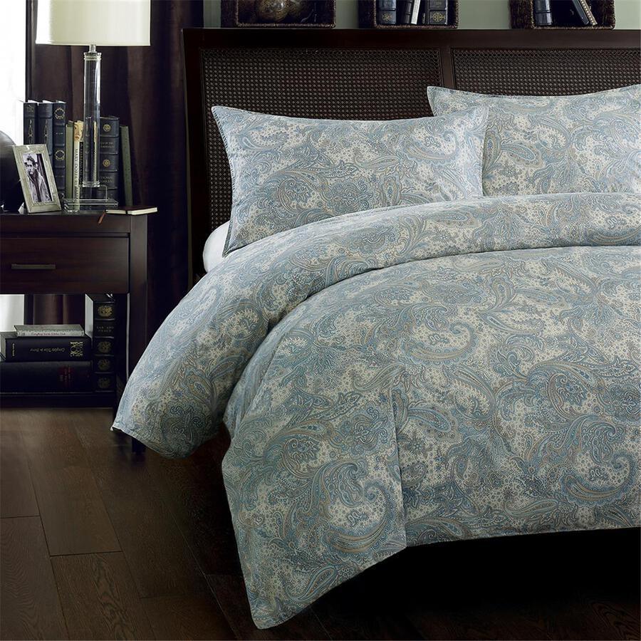 Olliix.com Duvet & Duvet Sets - Chelsea Full/Queen 3 Piece Duvet Cover Set Blue