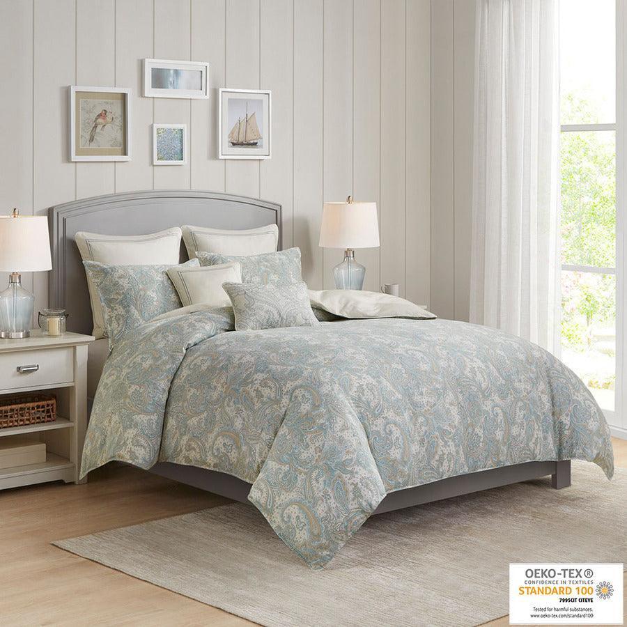 Olliix.com Duvet & Duvet Sets - Chelsea King 3 Piece Duvet Cover Set Blue