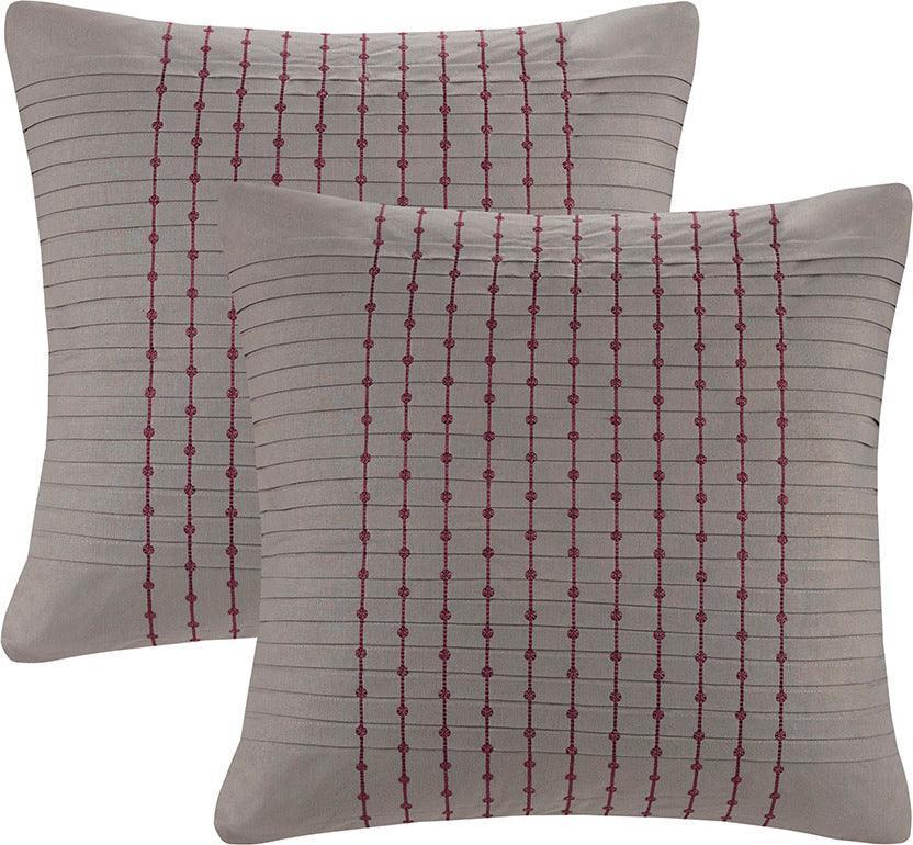 Olliix.com Pillowcases & Shams - Cherry Blossom Euro Sham Gray