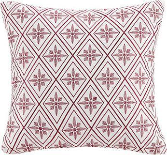 Olliix.com Pillows - Cherry Global Inspired Blossom Square Pillow 16x16" Multicolor