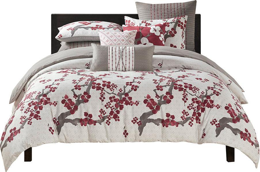 Olliix.com Comforters & Blankets - Cherry Shabby Chic Blossom Comforter Mini Set Multi King