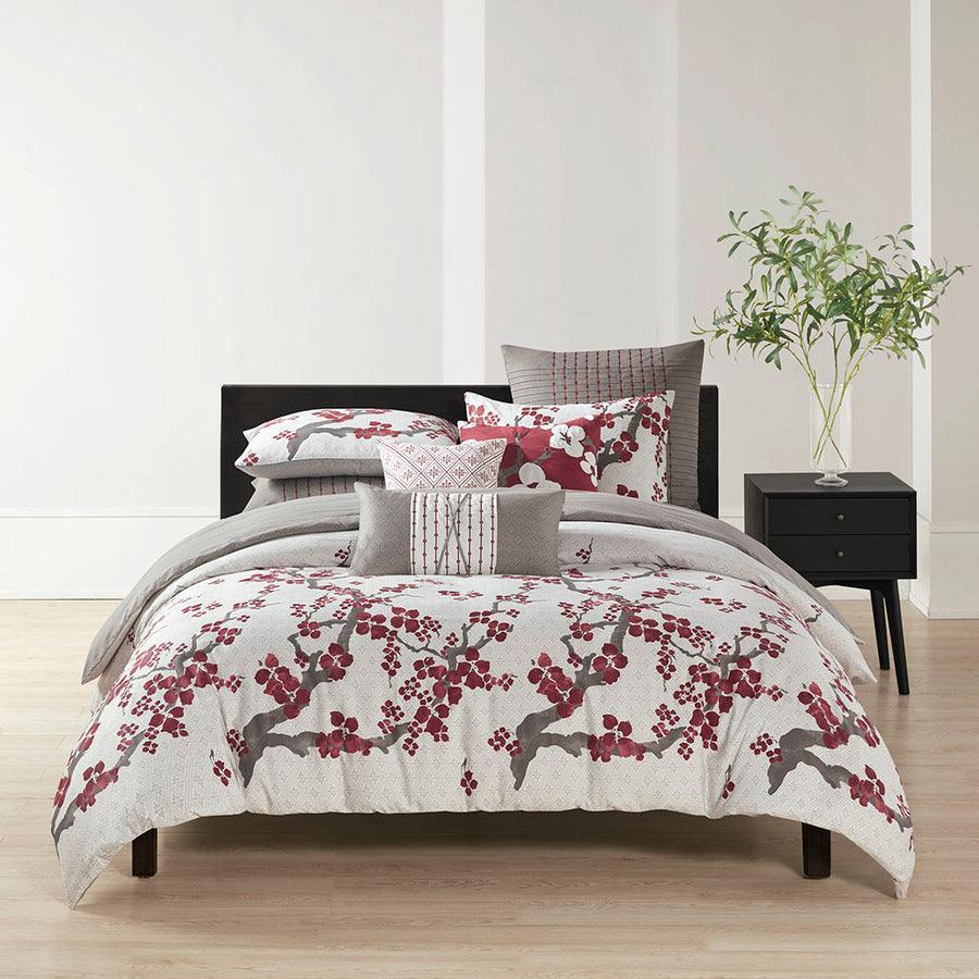 Olliix.com Comforters & Blankets - Cherry Shabby Chic Blossom Comforter Mini Set Multi King