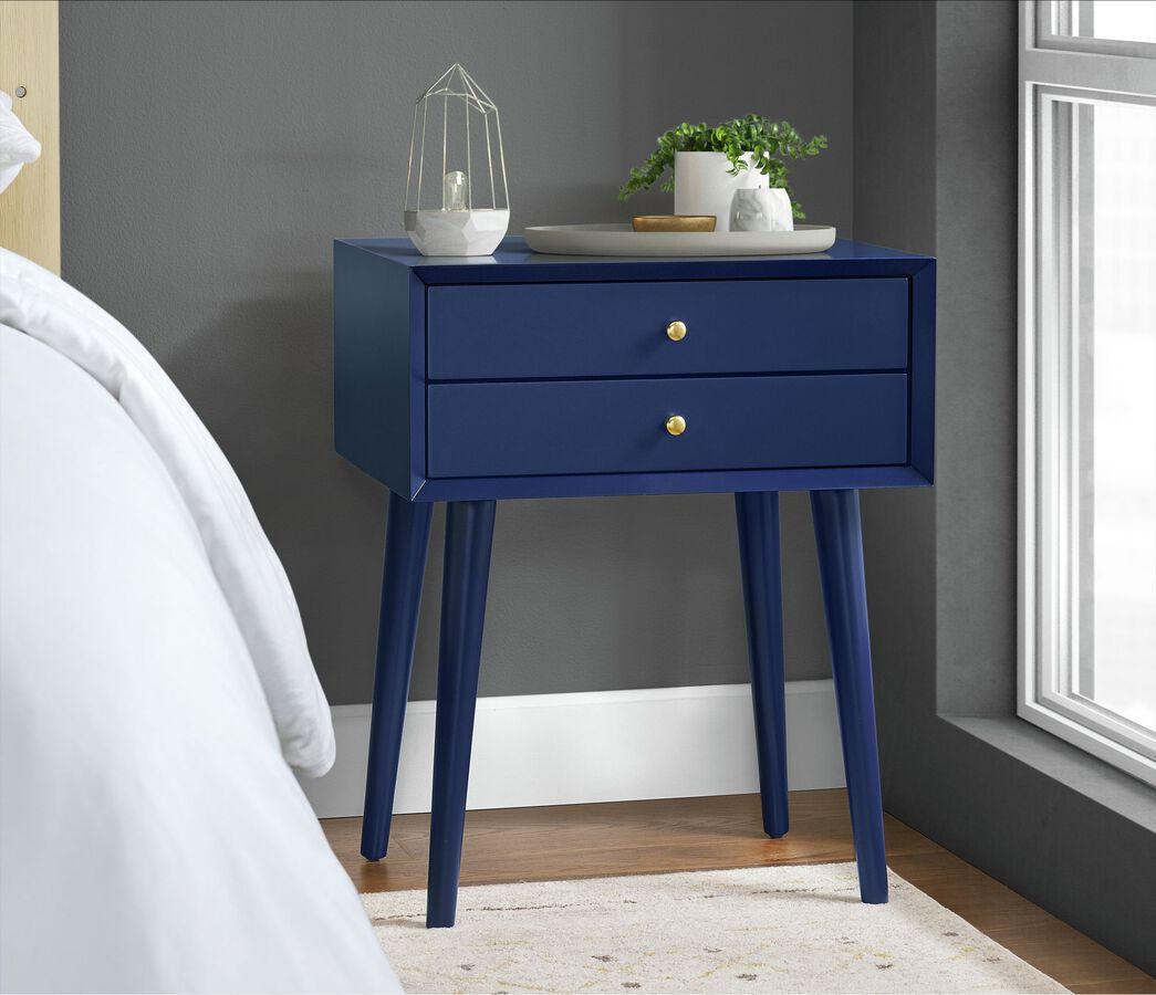 Elements Nightstands & Side Tables - Chesham Side Table in Blue