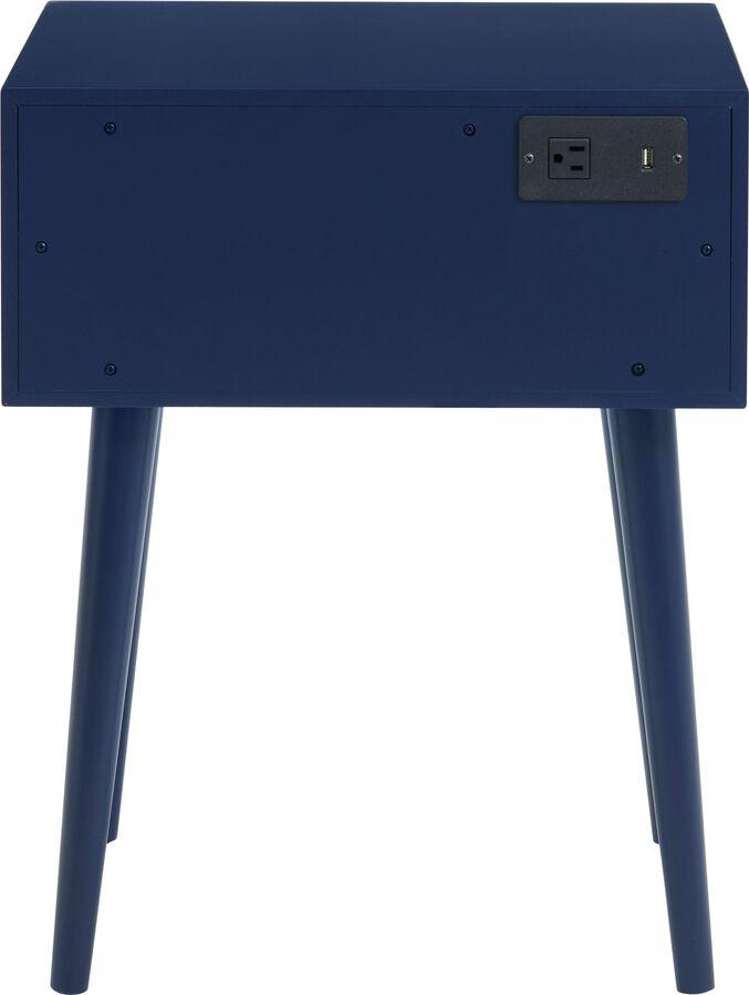 Elements Nightstands & Side Tables - Chesham Side Table in Blue