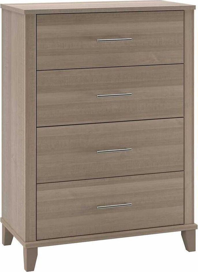 Bush Business Furniture Chest of Drawers - Chest Of Drawers Ash Gray