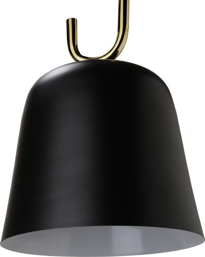Tov Furniture Ceiling Lights - Chic Long Pendant Black & Brass