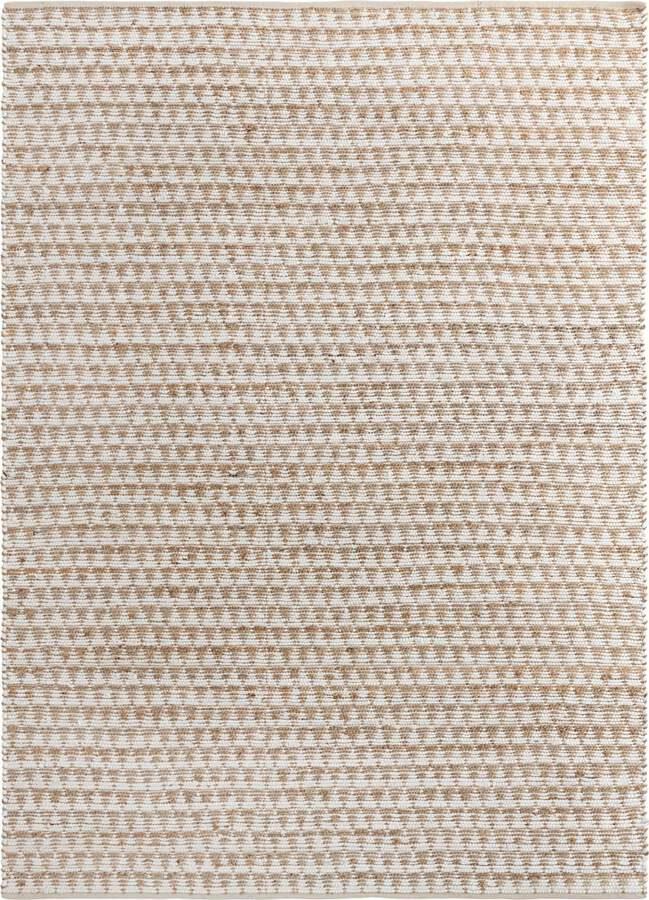 Unique Loom Indoor Rugs - Chindi Jute Rustic 9x12 Rectangular Rug White/Natural