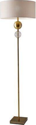 Adesso Floor Lamps - Chloe Floor Lamp Antique Brass