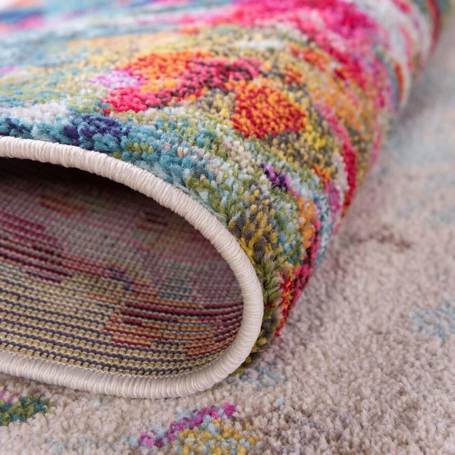 Unique Loom Indoor Rugs - Chromatic Coastal 10x13 Rectangular Rug Multi