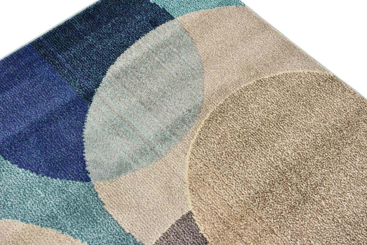 Unique Loom Indoor Rugs - Chromatic Coastal Palace Rectangular Rug Blue