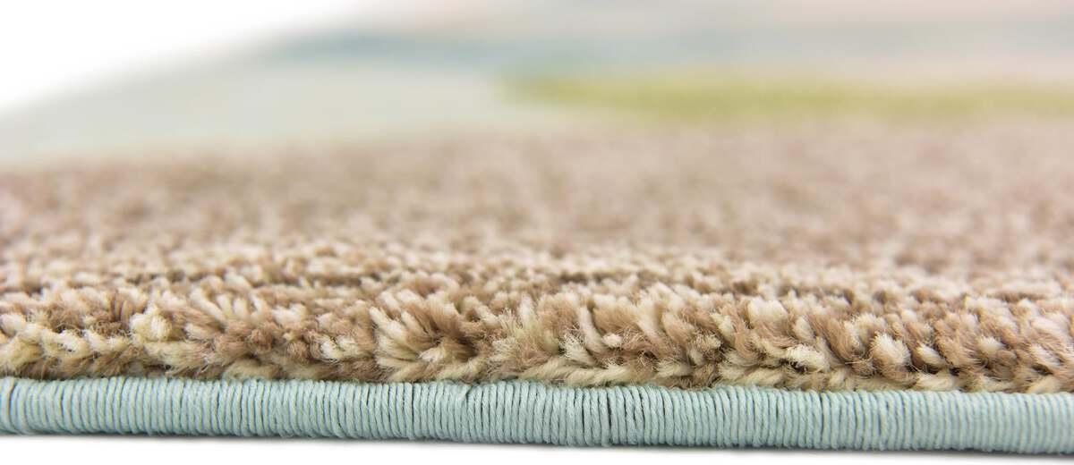 Unique Loom Indoor Rugs - Chromatic Coastal Palace Rectangular Rug Blue