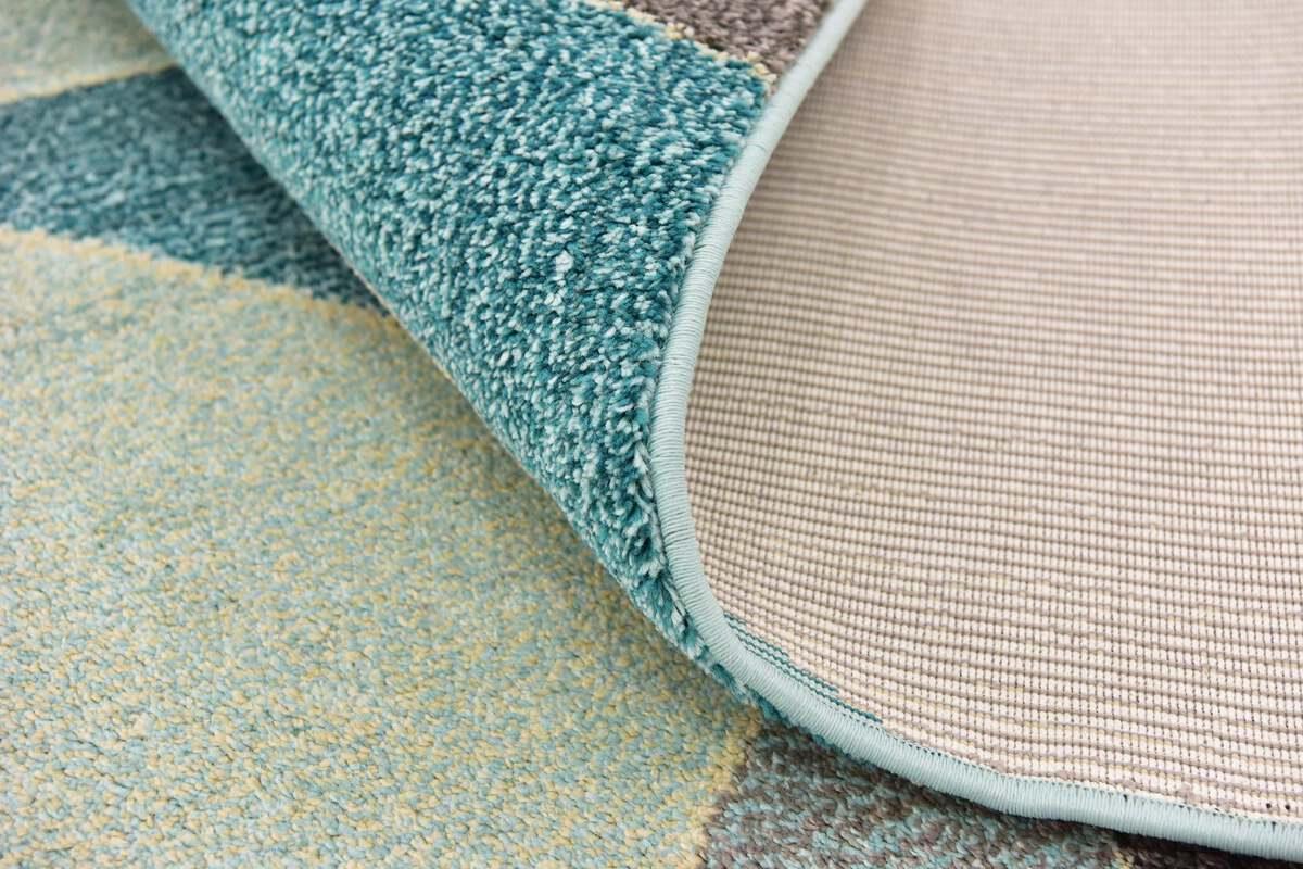 Unique Loom Indoor Rugs - Chromatic Coastal Palace Rectangular Rug Blue