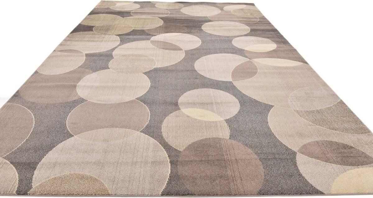 Unique Loom Indoor Rugs - Chromatic Coastal Palace Rectangular Rug Gray
