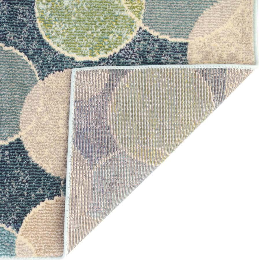 Unique Loom Indoor Rugs - Chromatic Coastal Palace Rectangular Rug Navy Blue