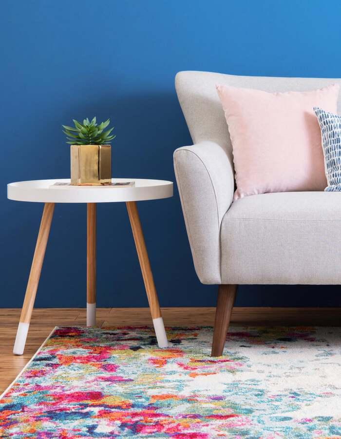 Unique Loom Indoor Rugs - Chromatic Palace Multi & Beige