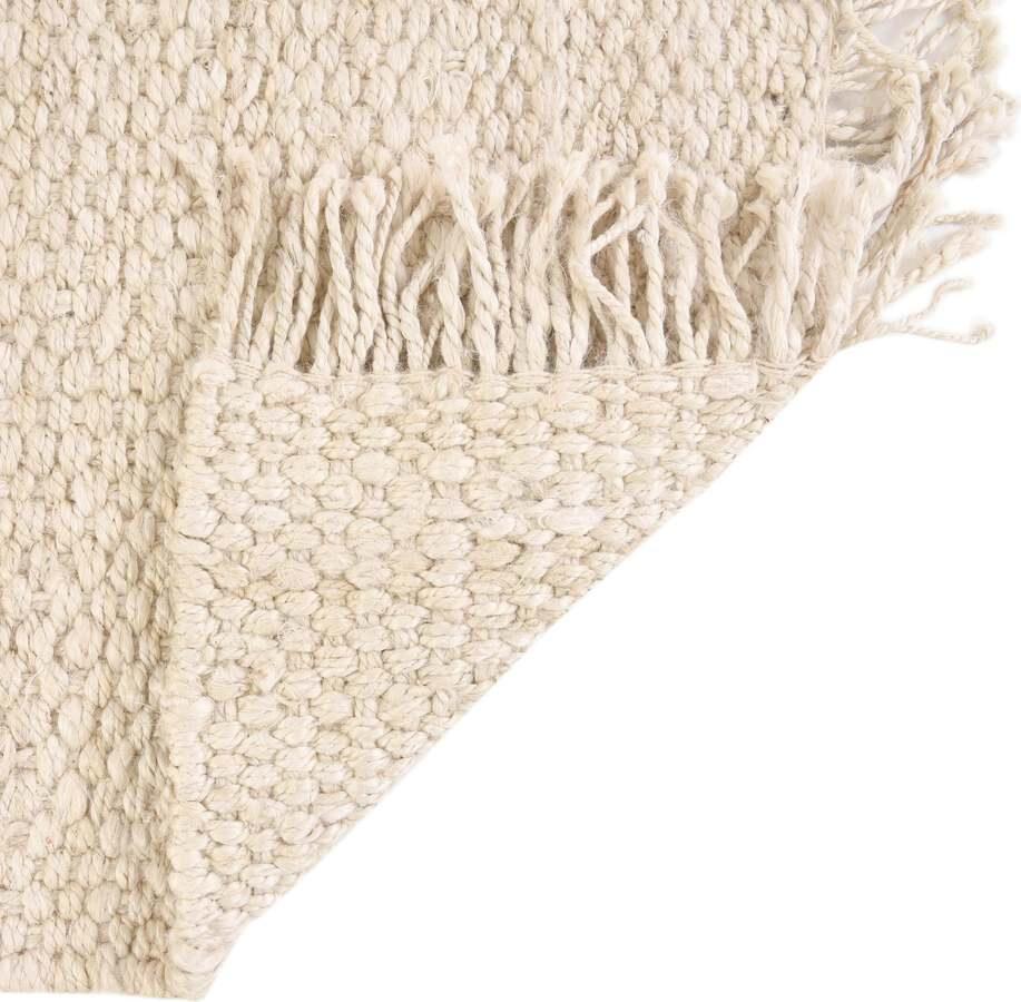 Unique Loom Indoor Rugs - Chunky Jute Beach/Nautical 8x10 Rectangular Rug Ivory