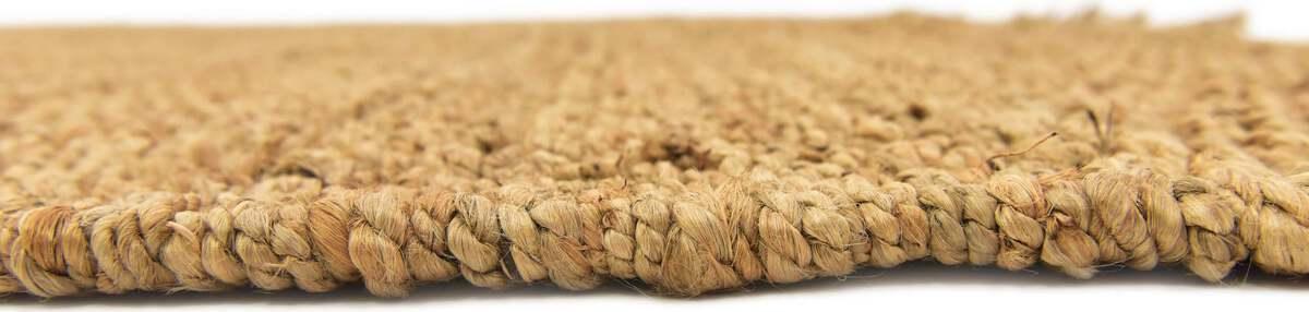 Unique Loom Indoor Rugs - Chunky Jute Beach/Nautical 8x10 Rectangular Rug Tan