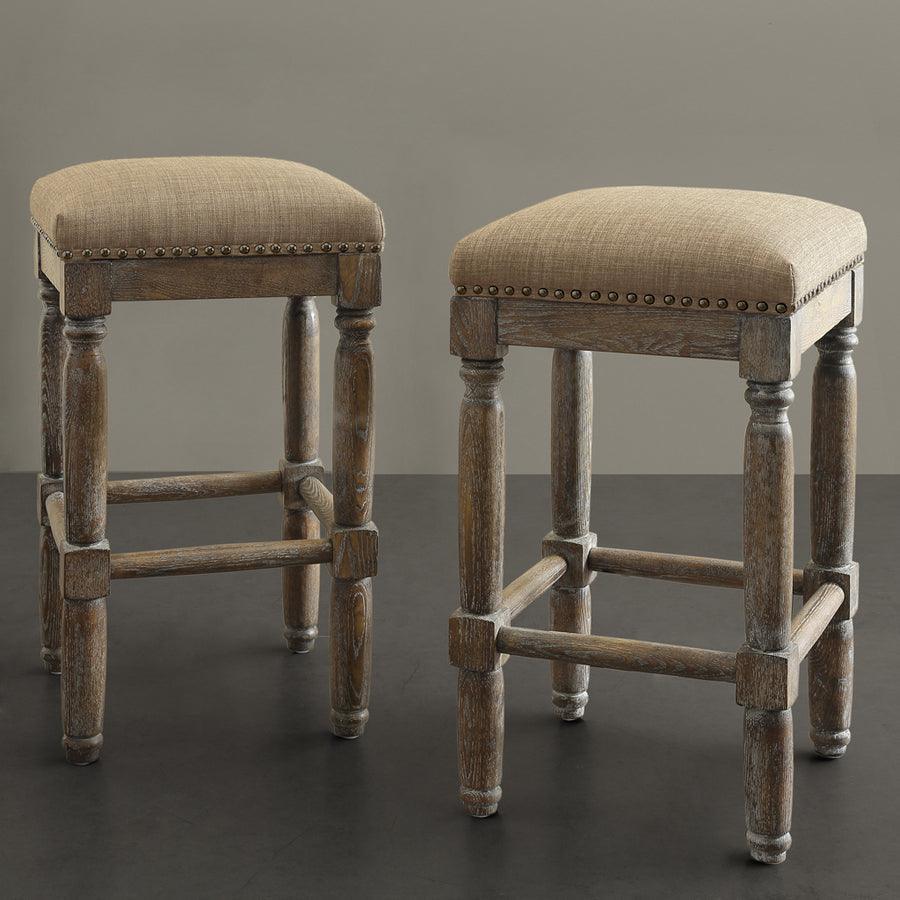 Olliix.com Barstools - Cirque Counter Stool Sand (Set of 2)