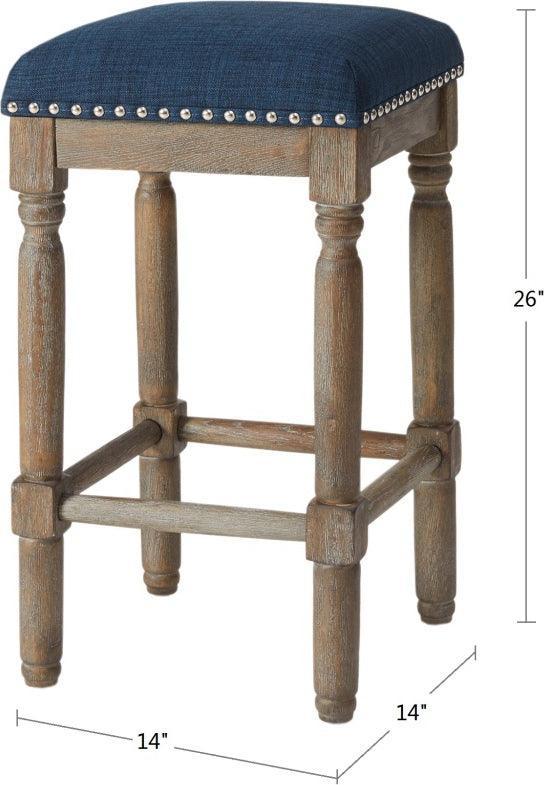 Olliix.com Barstools - Cirque Counter Stool Set of 2 Navy