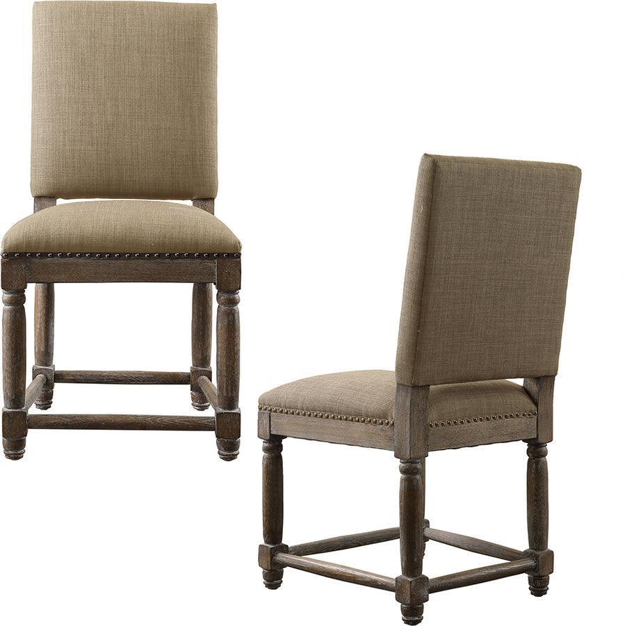 Olliix.com Dining Chairs - Cirque Industrial Dining Chair (Set of 2) 19.25W x 23.25D x 38H" Sand