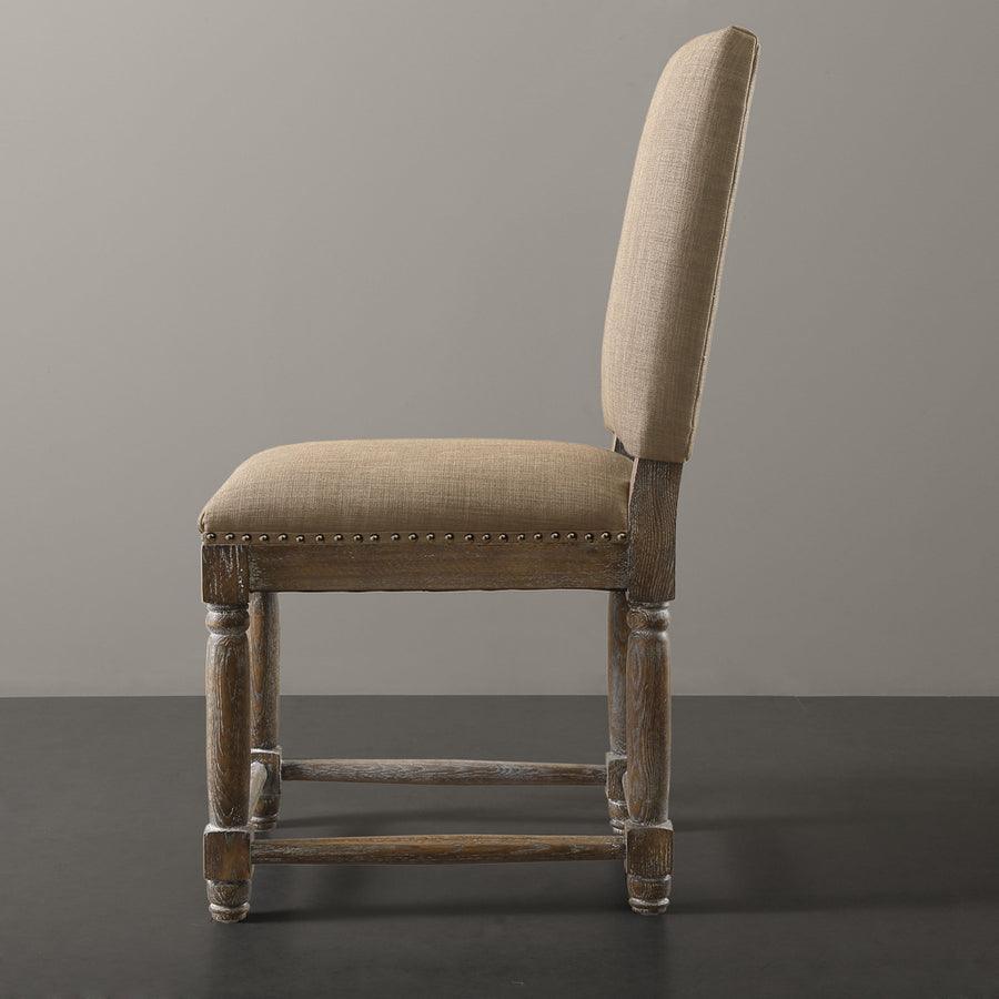 Olliix.com Dining Chairs - Cirque Industrial Dining Chair (Set of 2) 19.25W x 23.25D x 38H" Sand