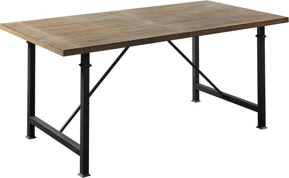 Olliix.com Dining Tables - Cirque Industrial Dining Table with Metal Legs 72W x 36D x 30.25H" Gray
