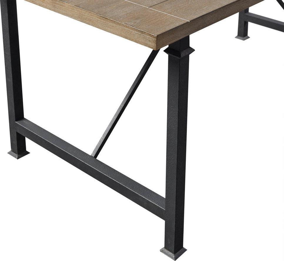 Olliix.com Dining Tables - Cirque Industrial Dining Table with Metal Legs 72W x 36D x 30.25H" Gray