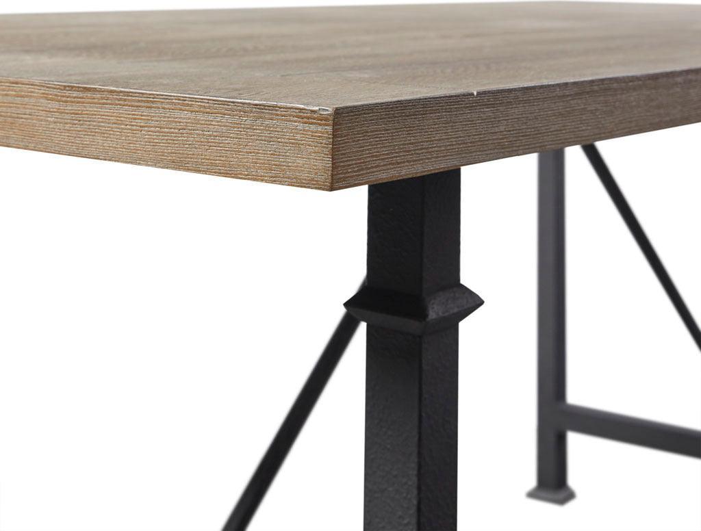 Olliix.com Dining Tables - Cirque Industrial Dining Table with Metal Legs 72W x 36D x 30.25H" Gray