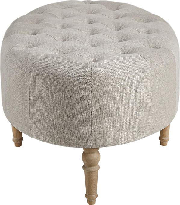 Olliix.com Ottomans & Stools - Clara Farm House Accent Ottoman 48"W x 26.75"D x 18.75"H Linen