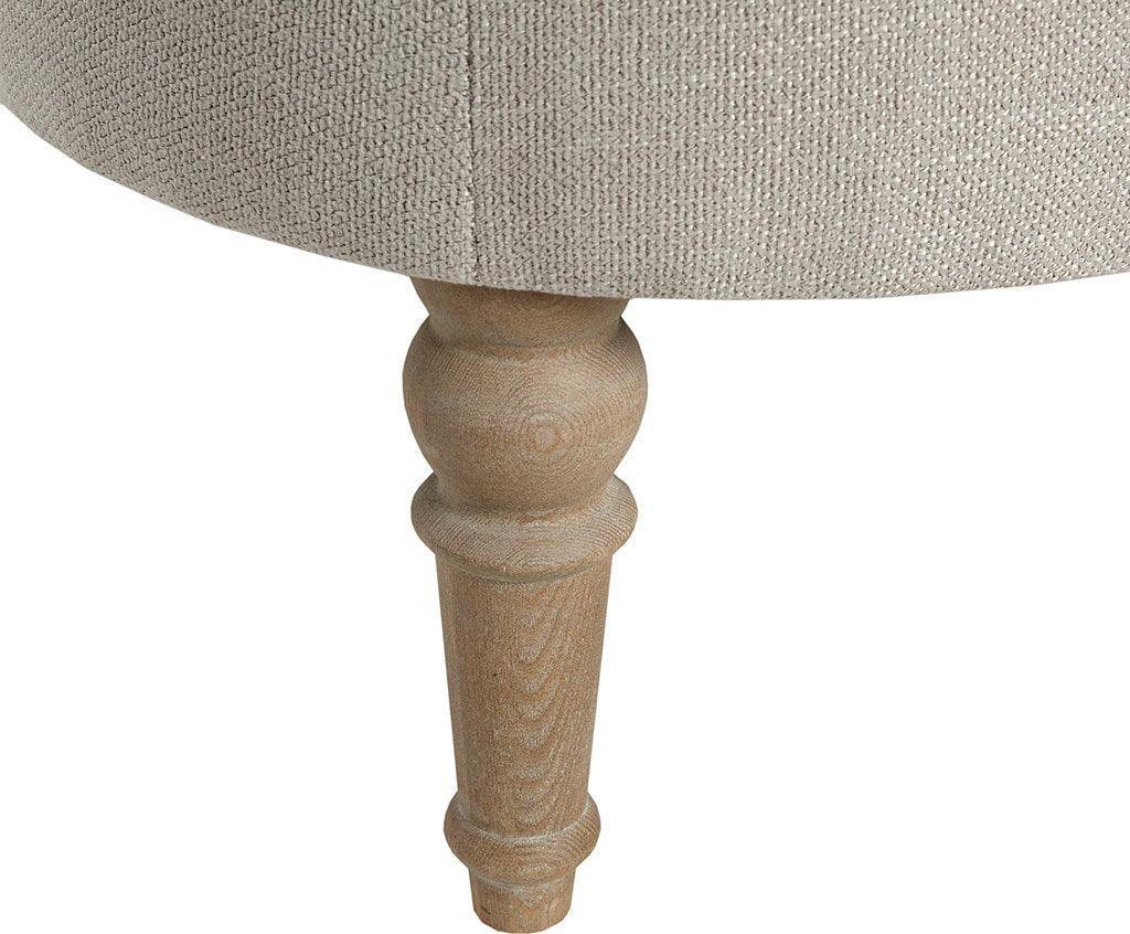 Olliix.com Ottomans & Stools - Clara Farm House Accent Ottoman 48"W x 26.75"D x 18.75"H Linen