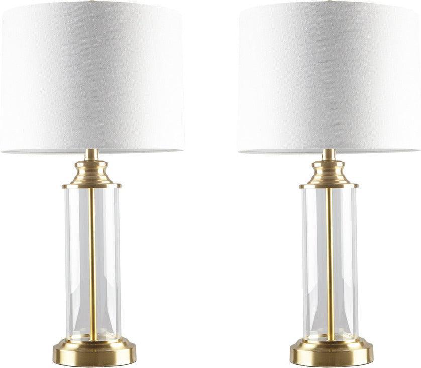 Olliix.com Table Lamps - Clarity Table Lamp Set of 2 Gold
