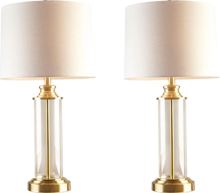 Olliix.com Table Lamps - Clarity Table Lamp Set of 2 Gold