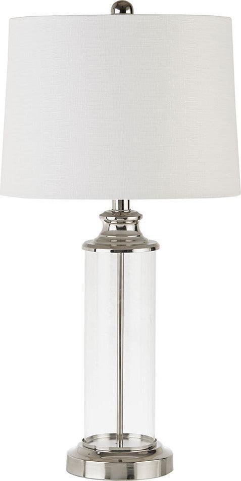 Olliix.com Table Lamps - Clarity Table Lamp Silver (Set of 2)