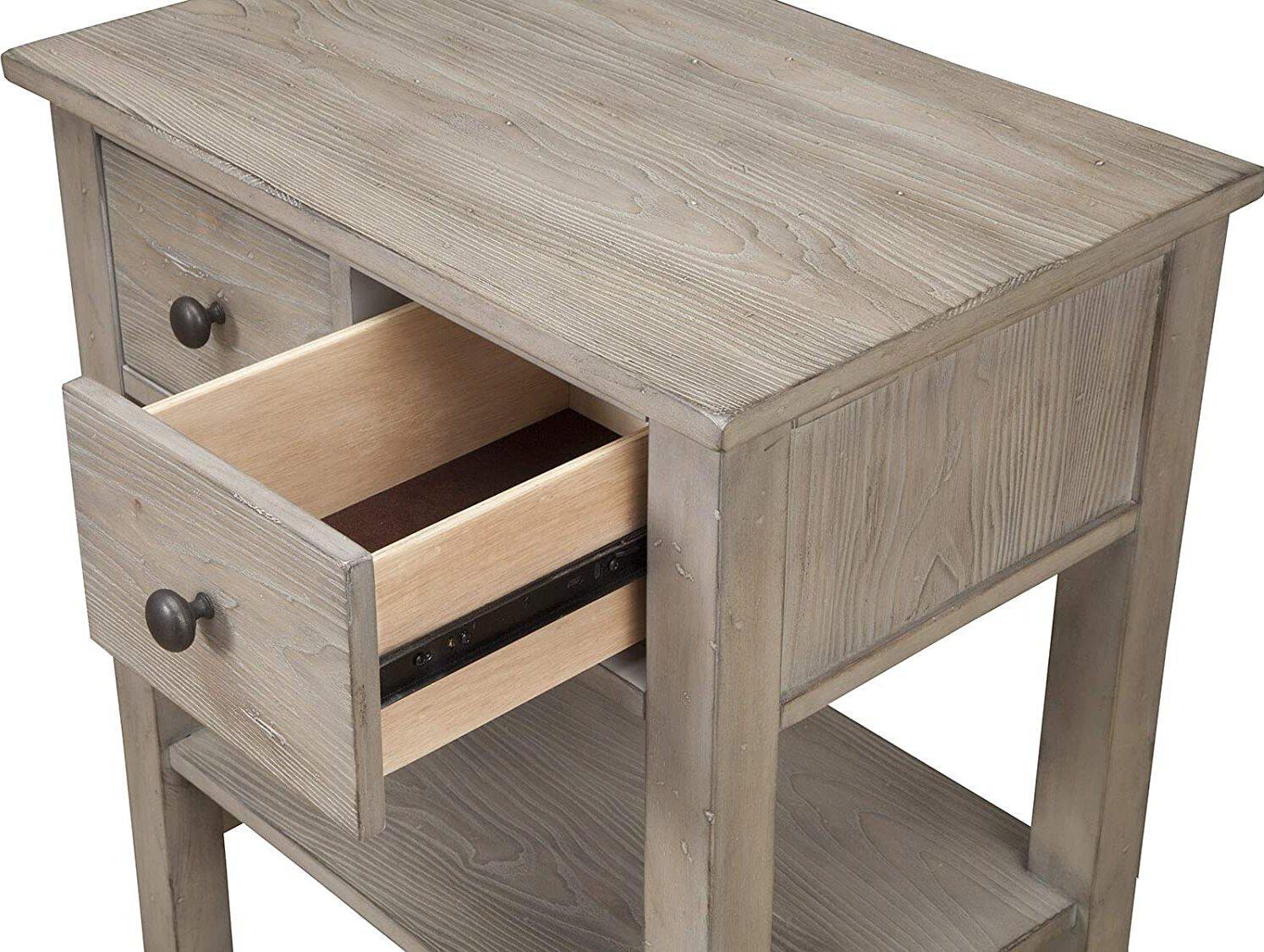 Alpine Furniture Nightstands & Side Tables - Classic Nightstand Gray