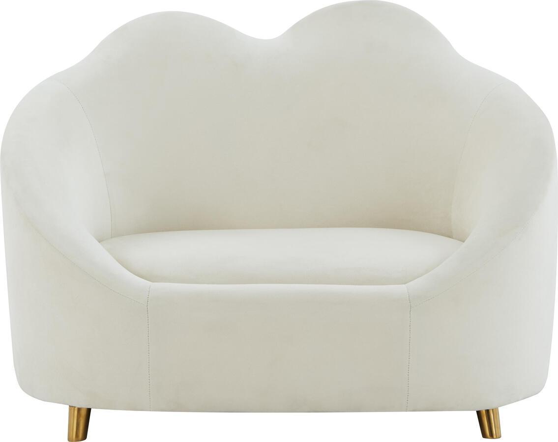 Tov Furniture Dog Beds - Cloud Cream Velvet Pet Bed